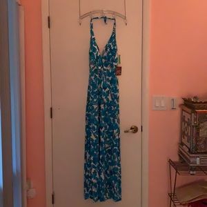 *RARE Dead stock* vintage DeWeese halter dress 70s